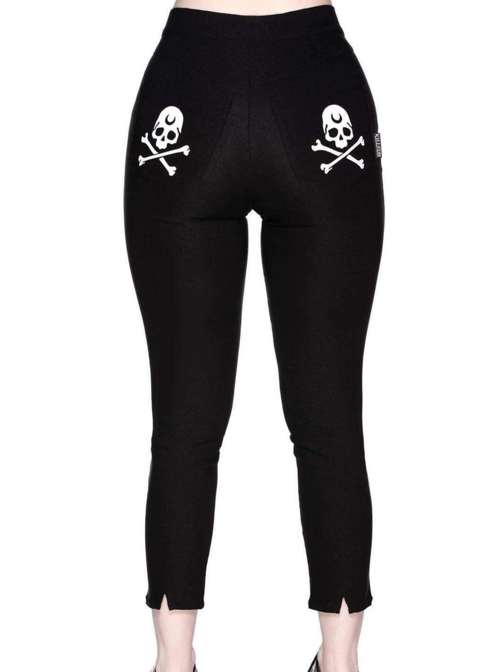 Killstar bad baby skull crossbones capri pants XL